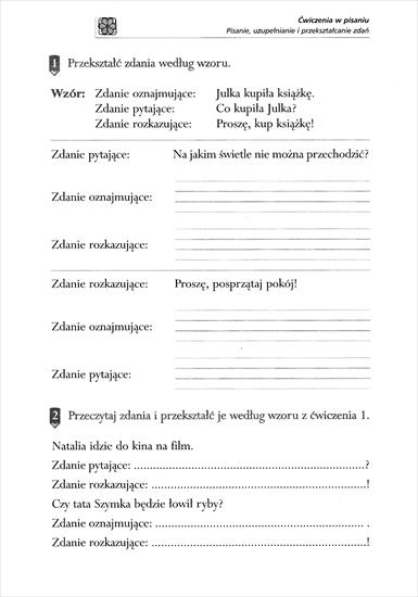 kl.3 Karty Pracy j. Polski - przekształcanie zdań.JPG
